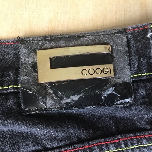 Coogi Mens Embroidered Jeans Gray Denim Baggy Loose Fitting Wide Leg Sz 34 x 34 - Picture 2 of 16